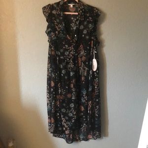 Hi lo sheer dress 1x